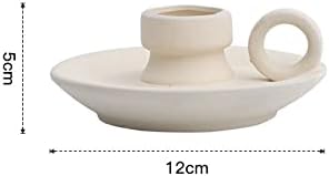 Candle Holder Stand Ceramic Candle Holder Modern Candlestick Home Interior Desktop Decoration Wedding Gift Candlestick Holders (Color : Candlestick D) (Candlestick D) image 3