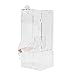 Restokki 1Pc Fashionable Transparent Bird Feeder, Durable & Eco-Friendly, Pet Birds Seed Food Cage Toy