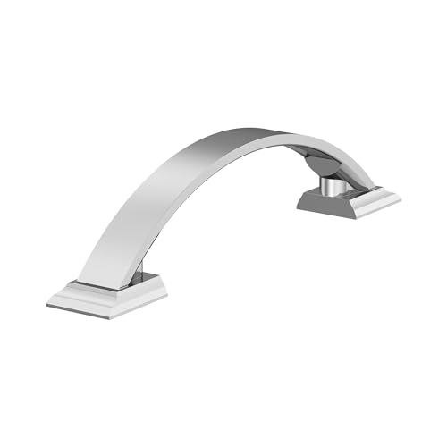 Image of Amerock BP2935526 | Polished Chrome Cabinet Pull | 3-3 /4 inch (96mm) Center-to-Center Cabinet Handle | Candler | Furniture Hardware