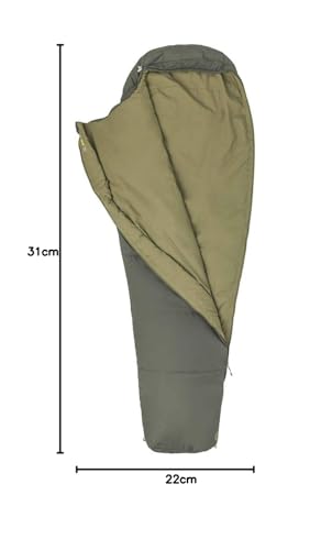 Foto von Marmot NanoWave 35, Mumienschlafsack, leichter 3 Jahreszeiten Schlafsack, ideal zum Camping und Trekking