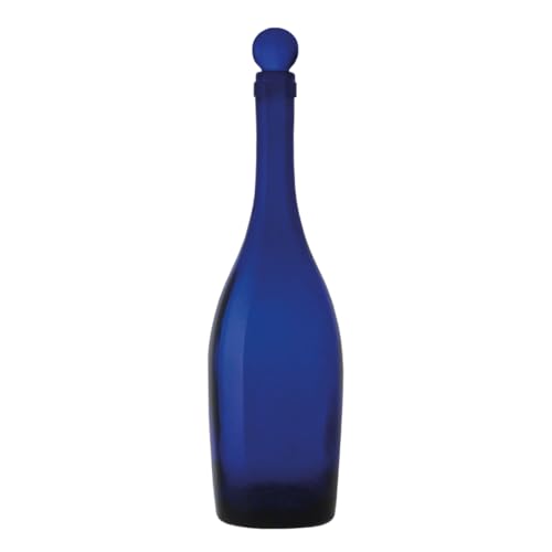 BOTTIGLIE OLD IN VETRO BLU CON TAPPI