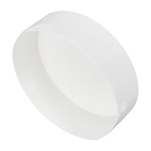 Image of uxcell 2pcs Rubber End Caps 250mm(9 7 /8 inch Inch) ID x 80mm(3 1 /8 Inch) H Vinyl Round Tube Bolt Cap Cover Screw Thread Protectors White