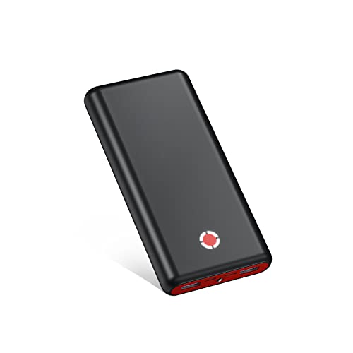Powerbank Pilot X7 20000 mAh PD 18 W batteria esterna USB C Power Bank con funzione di ricarica rapida Power Delivery Caricatore portatile per cellulare, iPhone, Tablet, Samsung Galaxy, Huawei e rosso