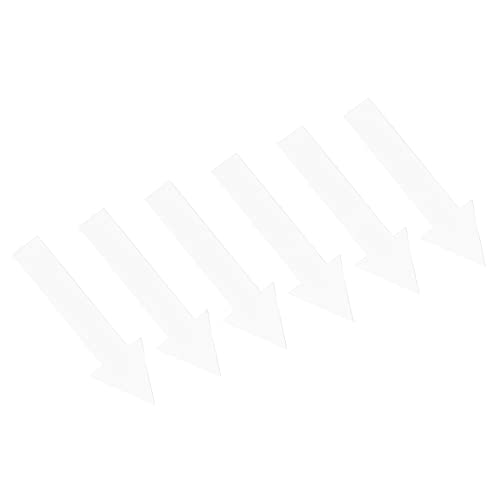 PATIKIL Arrow Sticker 4 Inch, 4 Sheet Directional Sign PVC Adhesive Removable Floor Decal for Floor Wall Marking, White