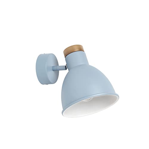 EXO Lighting - Wandleuchte VALAN hellblau E27 Innenfassung IP20 Ideal für Wohnzimmer und Restaurant Cover