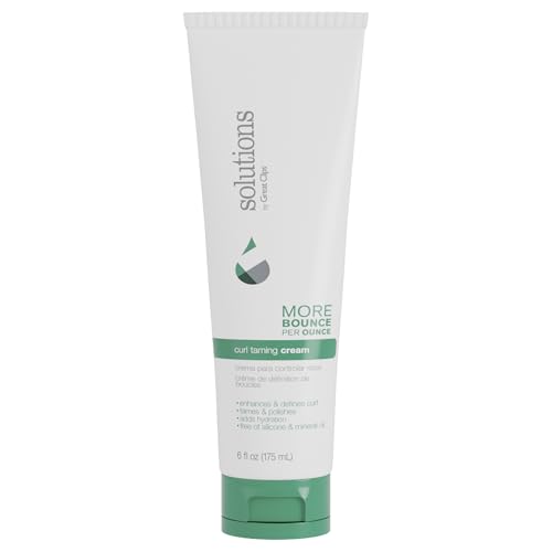 GREAT CLIPS Solutions Curl Taming Cream, 6oz | Enhance & Define Curls | For a Tame and Polished Look