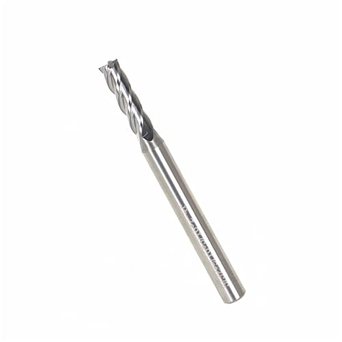 Image of 3 /16 Inch Milling Cutter 4 Slot Carbide End Milling Cutter Suitable for Aluminum Cutting Non-Ferrous Metal Cutting 5 Pieces