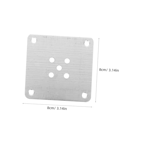 Mikinona 10pcs Mounting Plates for Sofa Couch Leg Attachment Thick Iron Base Plates Enhanced Stability and Secure Connection for Furniture Repair