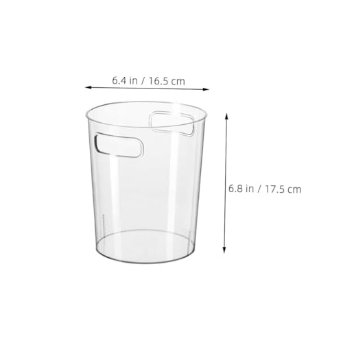 Caneca de Basura Pequeña Transparente con Asa miniatura 2
