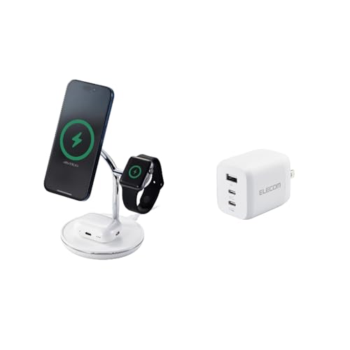 Amazon.co.jp: 【USB充電器セット】 エレコム ワイヤレス充電器 Qi2