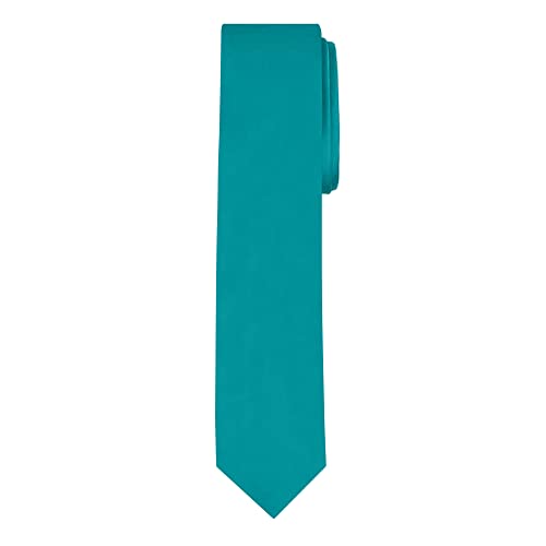 Image of Jacob Alexander Men's Skinny Width 2 inch Solid Color Tie