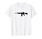 AR-15 Style Rifle Silhouette T-Shirt