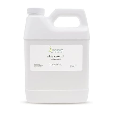 Soapeauty ALOE VERA OIL for Skin, Face, Hair | Moisturizes and Soothes | 100% Natural Oil Cold Pressed - 32 Fl Oz Cover