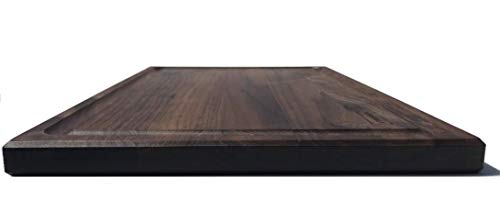 Tabla de cortar rectangular de madera nogal 35.6x25.4cm miniatura 6