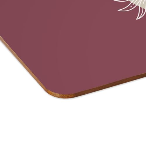 Sets de table philodendron rouge pour repas conviviaux en famille