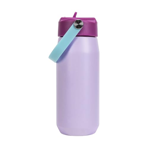 Image of PUMA unisex-adult 18oz Insulated Stainless Steel Water Bottle With Straw & Carry Handle