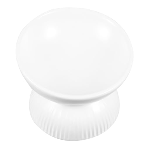 HOLIDYOYO Ceramic Cat Feeder Bowl Tilted Design for Easy Eating Neck Protection and Food Bowl Ceramic Spill Cat Food Container