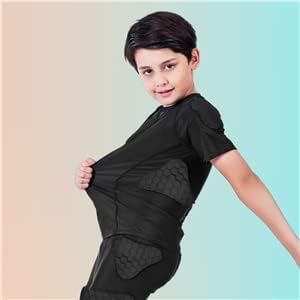 Youth Padded Compression Shirt Rib Protector for Football Protective Gear Baseball Padded Shirt Kid Child Boys - Image 8
