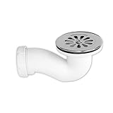 Esta válvula sifónica facilita la evacuación del agua del plato de ducha, evitando que los malos olores del desgüe entren a tu baño.
