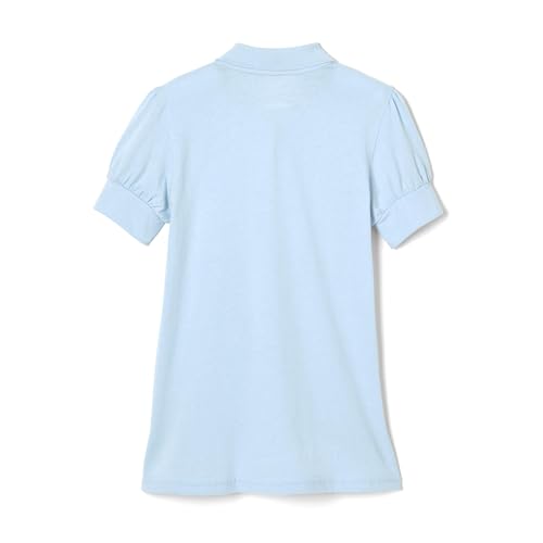 French Toast SA9432 Girls Puff Sleeve Double Button Polo thumb #1
