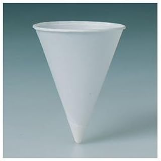 Paper Cone Cups 4.5 oz. Roll Rim. 200/pk; 25pk/cs 5000cups/case