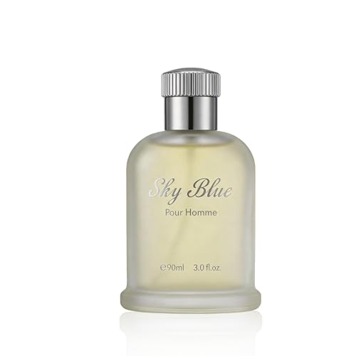 Image of AFLUXE Sky Blue Eau de Toilette for Men, Ultra Fresh Citrus Aromatic Cologne, Long Lasting Clean Scent for Men, 3.0 fl oz (90 ml)