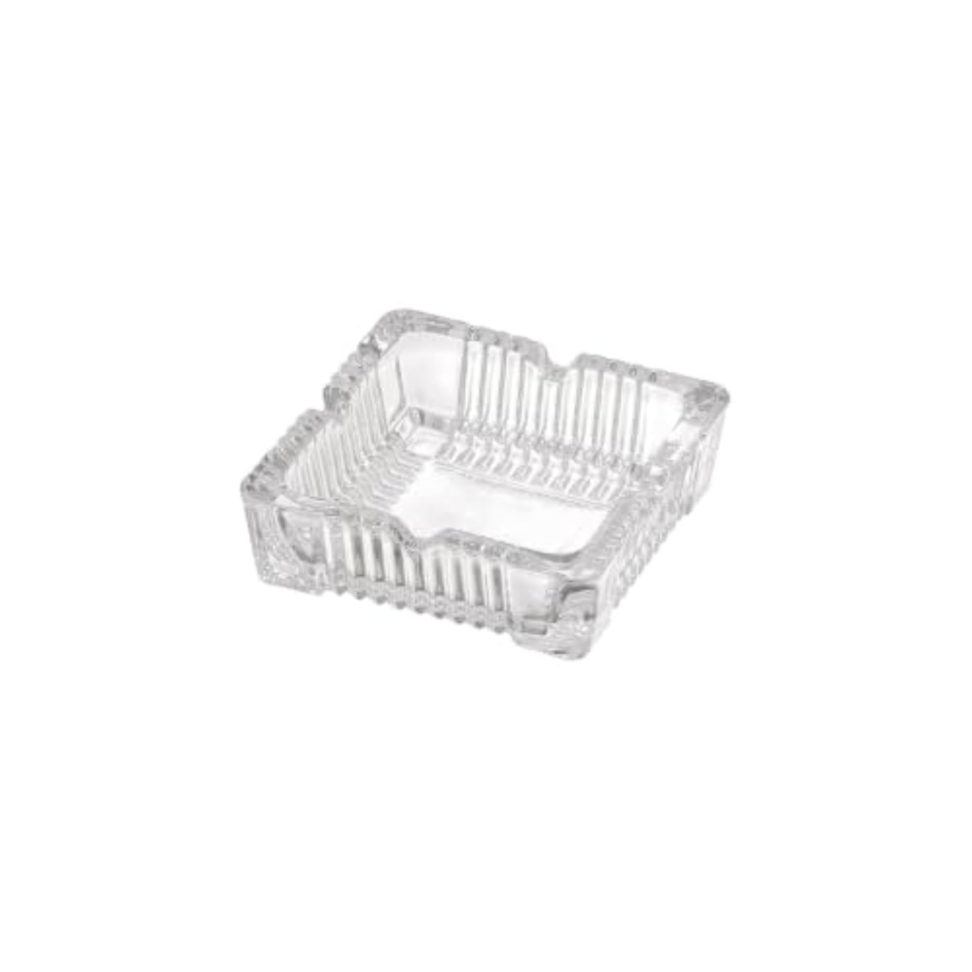 Square Glass Clear Heavy Duty Ashtray