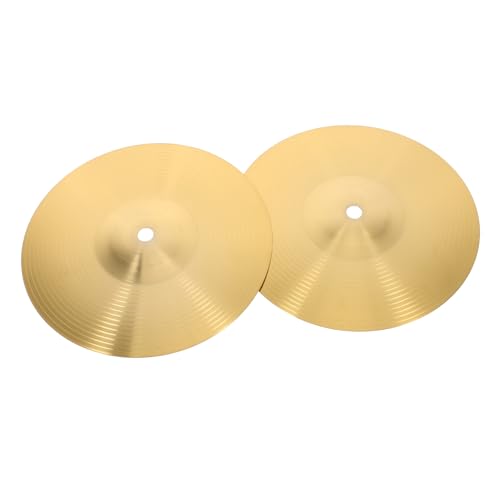 NULYLU Musical Instrument Drum Cymbal Set 2pcs Metal Cymbals Suitable for Drum Sets and
