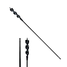 DECKRKAT 36" Flexible Installer Drill Bit - 3/4" Auger with Fish Eye Hole & Anti-Slip 3-Flat Shank for Wire Pulling Through Walls, Ceilings, Sidewalks.