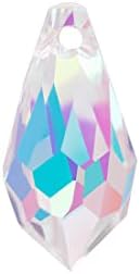 LONGSHENG 72pcs AB Teardrop Crystal Beads - 7x14mm Waterdrop Faceted Glass Beads Accessory Charms for DIY Project Earring, Necklaces, Bracelets, Jewelry Making