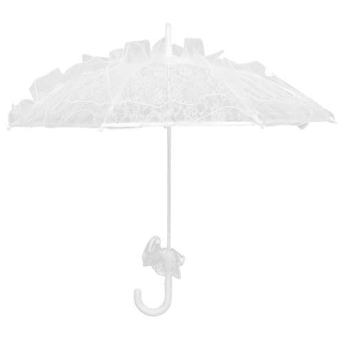 LYXYGMV Paraguas hecho a mano exquisito for el día de la boda novia Parasol encaje bordado elegante Para Decoración
