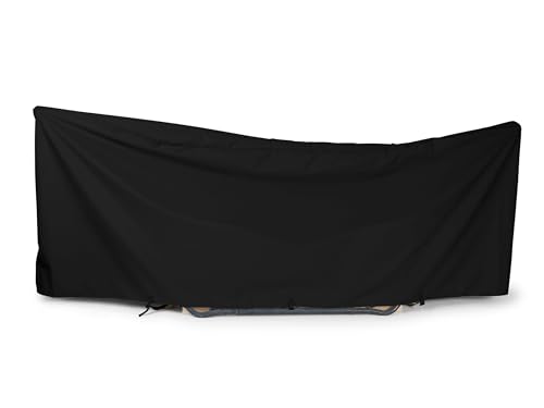 Covermates Hammock Cover Classic 12-Gauge Vinyl Weather-Resistant Polyester Lining Adjustable Buckle Straps & Lightweight Protection 188W x 58D x 20H Black