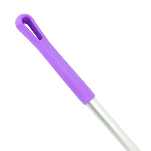 Image of SPARTA Adjustable Aluminum Broomstick, 48 inch Mop and Broom Handle Replacement with Color-Coded System for Environments with Harsh Cleaning Agents, Aluminum, 48 Inches, Purple, (Pack of 12)