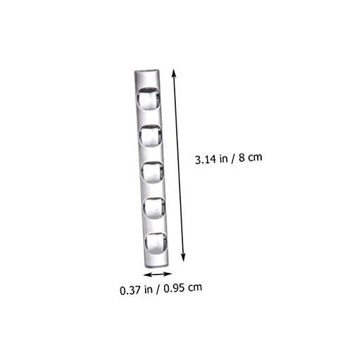 Soporte acrílico para 5 pinceles de manicura miniatura 7