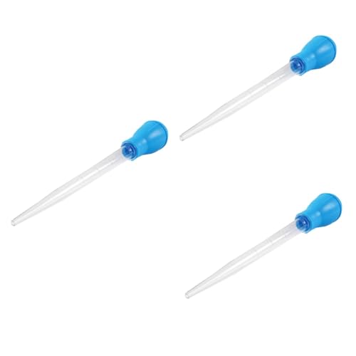 Yardwe 3pcs Aquarium Accessories 30ml Fish Tank Cleaning Kit Water Changer Dropper Feeder Cleaner Pipette