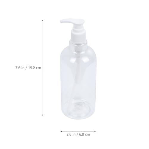 Bouteilles à pompe rechargeables plastique PET 500ml - Solution anti-gaspillage de savon