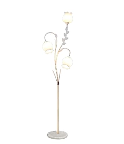 Lustres lampadaire salon en fer d'inspiration nordique et verrerie d'art