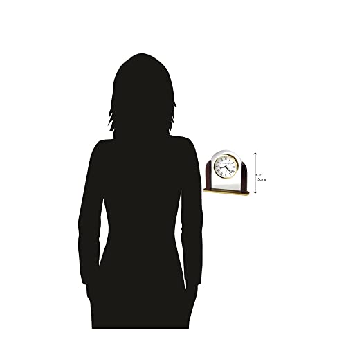 Howard Miller Derrick Tischuhr 645-602 - Moderne Glasbogen Home Decor mit Quarz-Alarmwerk – Bild 5