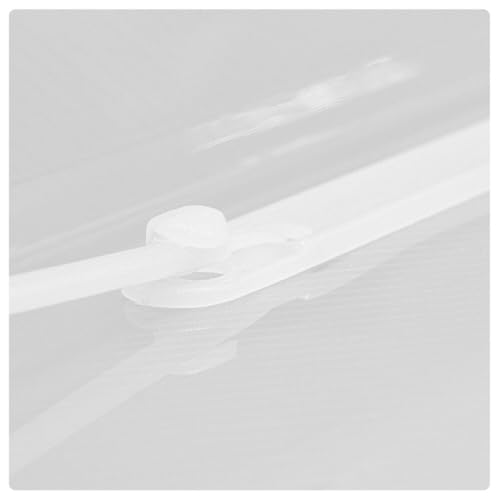 Pasta Plástica com Grampo e Trilho, Ofício, Pacote com 10 Unidades, Cristal, Dac