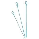 Abaodam 3 Stück Silikon Strohhalmbürsten 20cm Flexible Flaschenreinigungsbürsten für Babyflaschen Trinkhalme Becher Schnelltrocknend Hygienisch Tragbar für Unterwegs