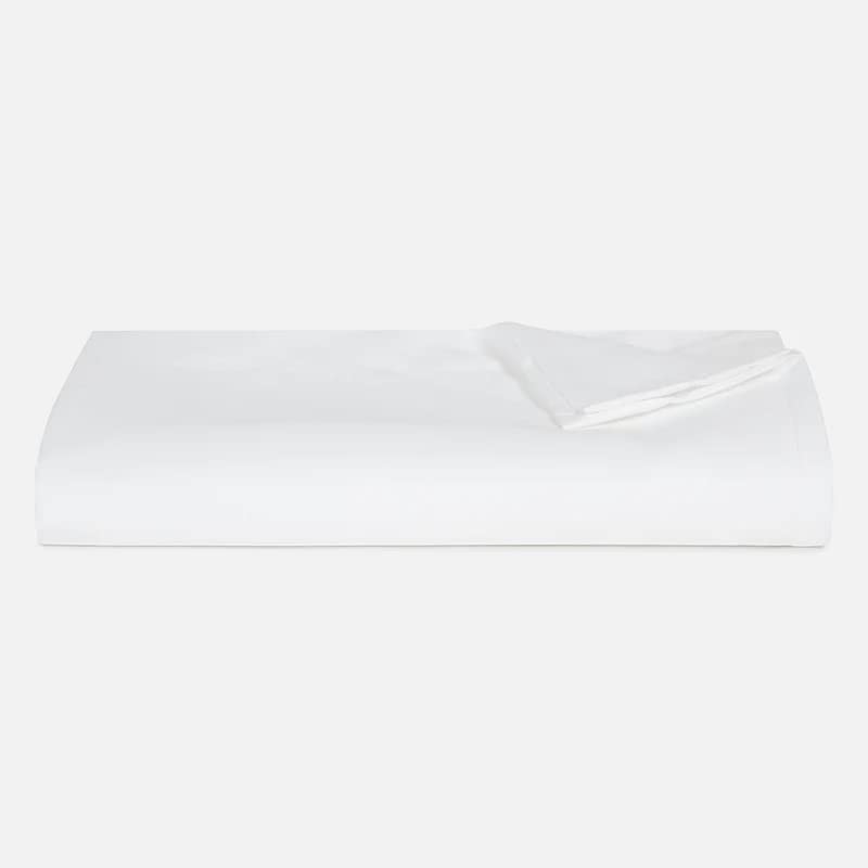 LinenbundleLuxurious Silky Soft Flat Sheet - 500 Thread Count, Breathable, Elegant Comfort, Wrinkle-Free, 100% Long-Staple Cotton, Oeko-TEX® Certified, Queen White