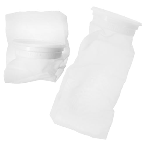 FONDOTIN 2 Piezas Tapa para Barril IBC Filtro de Malla de Nailon Lavable, Cubierta de Plástico Resistente Filtro de Tanque para Agua Lluvia, Accesorio Reutilizable para Riego y