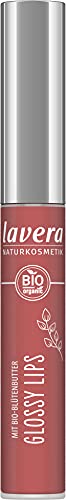 lavera Glossy Lips - Delicious Peach 06 - Effet brillant - Cosmétique naturel - Nourrissant avec de l'huile de jojoba bio et du beurre de fleur bio - sans gluten - sans silicone - 5,5 ml
