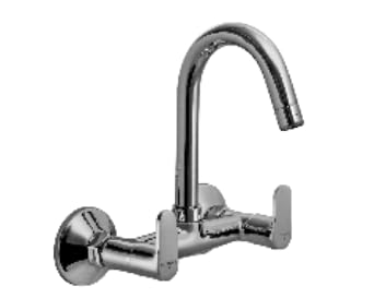 SARTHAK Sanitary Store Plumber Bathware Luxury for Everyone Two Hole Sink Mixer with Swivel Spout and Foam Flow NVR-5104