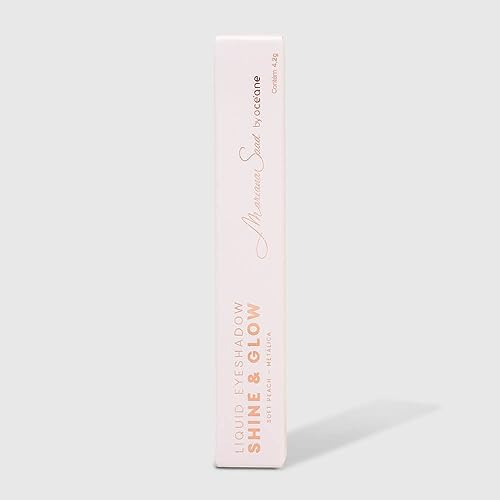 Sombra Líquida Pêssego Mariana Saad - Shine & Glow Liquid Eyeshadow Soft Peach 4,2g