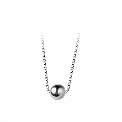 CPYGMXI Tiny Bead Necklace Pendant 925 Round Jewelry For Women & Girls Party Gift