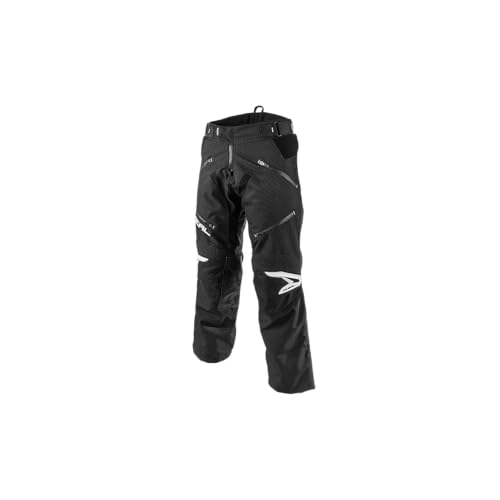 O'NEAL | Pantalones de Enduro | Enduro MX | Material Exterior Repelente al Agua, Bolsillos Protectores en Las Caderas | Ajustable en Talla | Pantalones de Baja | Adulto | Negro Blanco | Talla 30