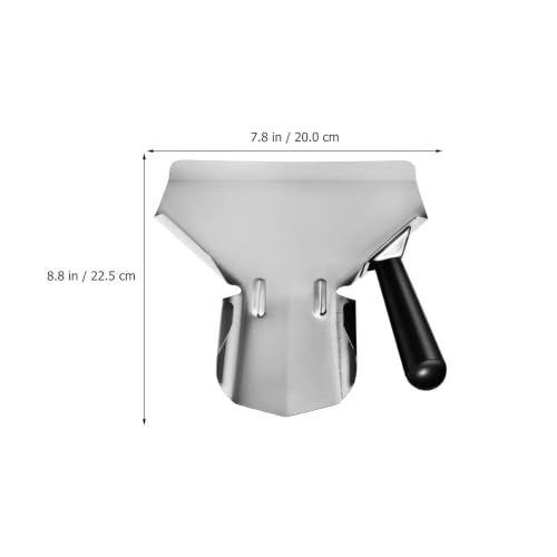 Cuchara de acero para distribución de harina y granos en cocina 3
