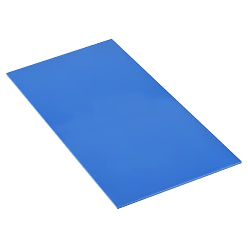 Image of MECCANIXITY PMMA Acrylic Sheets Colored Non Transparent 12 x 6 Inch Light Blue for Glass, DIY, Painting, Art Craft