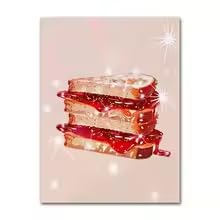 Impression sur toile chocolat chaud affiche cuisine moderne sans cadre 50x70 - 2